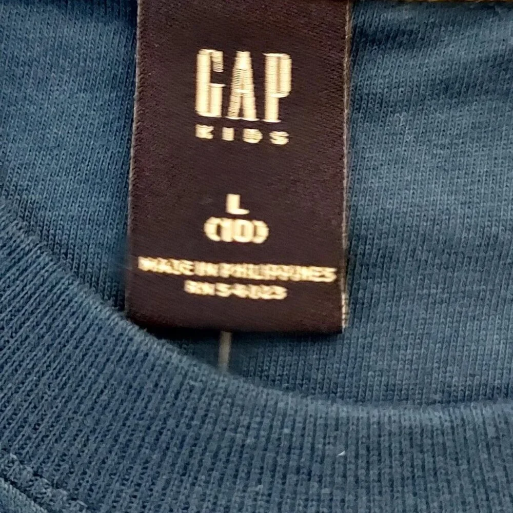 NWTs Gap Deep Blue Short Sleeve T Shirt Sz L -10 Ford Fairmont Mustan GXL Logo U